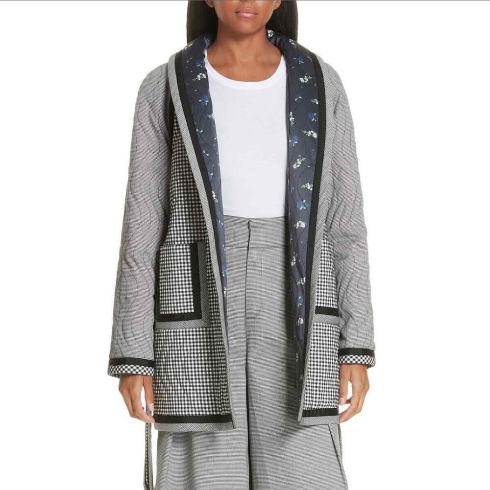 Opening Ceremony Black Multi Reversible Patchwork Quilted Jacket Women's XS
